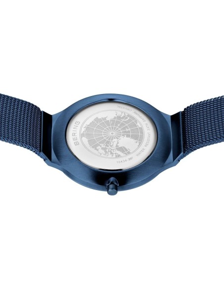 BERING | Ultra Slim | poleret/børstet blå | 18434-397