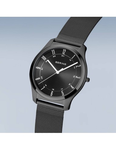 BERING | Ultra Slim | poleret/børstet sort | 18340-222