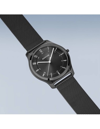 BERING | Ultra Slim | poleret/børstet sort | 18340-222