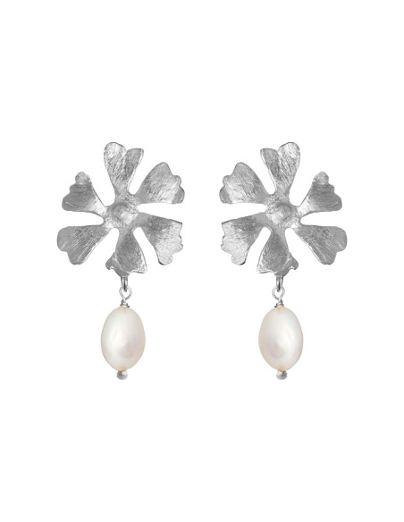 SUSANNE FRIIS BJØRNER | Øreringe sølv blomst 20mm