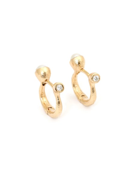 PER BORUP | Ophelia vendbare creoler m. classic opal