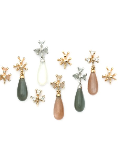 PER BORUP | Drops - Peach månesten