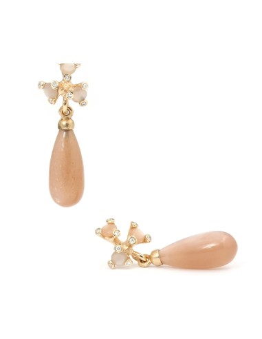 PER BORUP | Drops - Peach månesten