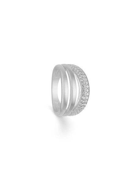 Randers Sølv | Elegant Fingerring m. Zirkonia