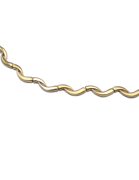 Randers Sølv |  Forgyldt Collie med buet led blank/mat