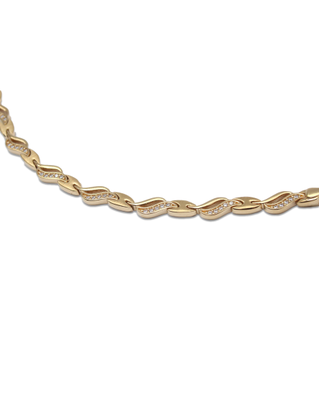 Randers Sølv | Sølv Forgyldt Collie m. Zirkonia Randers Sølv | Sølv Forgyldt Collie m. Zirkonia