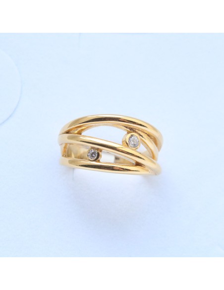 Randers Sølv | Sølv Forgyldt Fingerring m. Zirkonia Randers Sølv | Sølv Forgyldt Fingerring m. Zirkonia