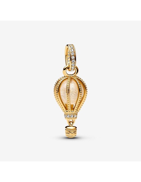 PANDORA | Funklende klar varmluftsballon charm med vedhæng PANDORA | Funklende klar varmluftsballon charm med vedhæng