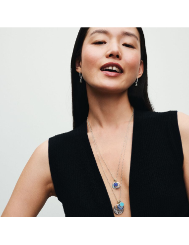 PANDORA | Turkis Minicharm med indgraverbar medaljon