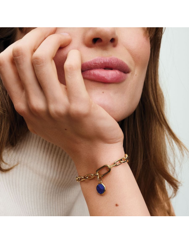 Pandora | Blå Indgraverbar Minimedaljon Charm