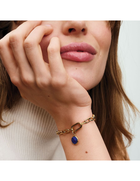 Pandora | Blå Indgraverbar Minimedaljon Charm