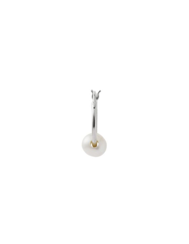 STINE A | Big Pearl Berrie Hoop Silver - Single