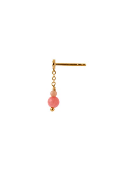 STINE A | Tres Petit Etoile Earring with Coral - Single STINE A | Tres Petit Etoile Earring with Coral - Single