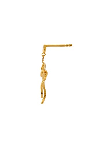 STINE A | Dangling Flow Bow Earring - Single