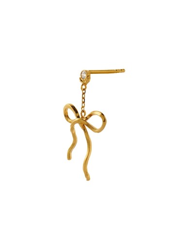 STINE A | Dangling Flow Bow Earring - Single