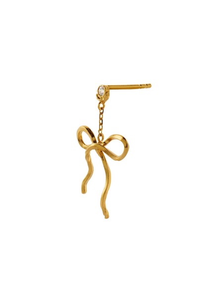 STINE A | Dangling Flow Bow Earring - Single STINE A | Dangling Flow Bow Earring - Single