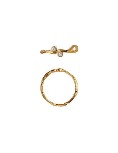 STINE A | Flow Ring with Two Stones