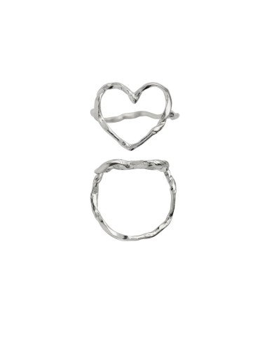 STINE A | Funky Heart Ring Silver