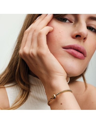 PANDORA Slangekædearmbånd med Tøndelås | Stilfuldt og Sikkert Design