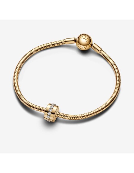 Pandora Klart Funklende Række Klemmeled | Smykke med Glitrende Detaljer