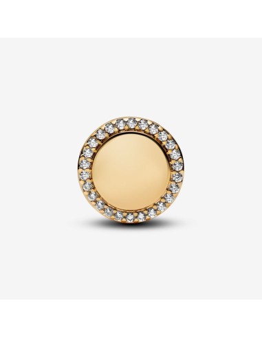 PANDORA Indgraverbart Funklende Knap Charm | Tilføj et Personligt Touch