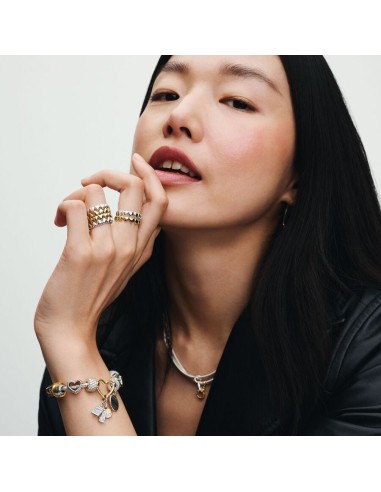 PANDORA | Hjerter Ring i 14 kt. Guldbelægning – Romantisk Design