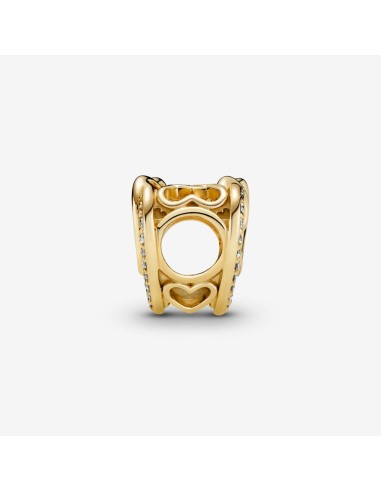 PANDORA Funklende Sammensnoede Hjerter Charm | Smykke med Glitrende Detaljer