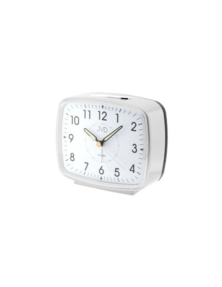 BONETT Vækkeur i Sølv | Glidende Sekundviser, Snooze, Lys og Klokke