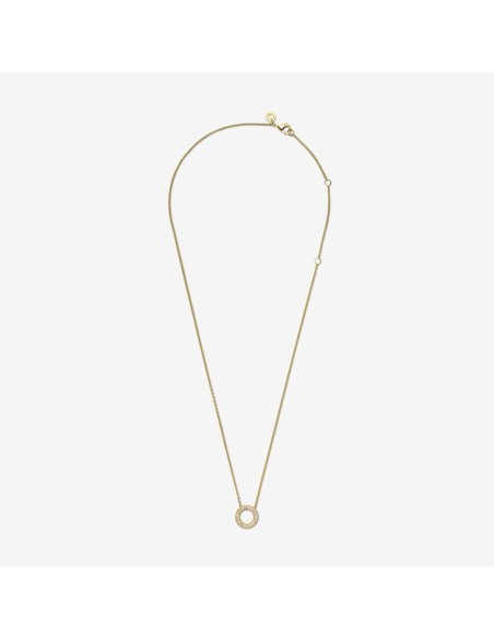 PANDORA Logo Pavé Cirkel Collier-Halskæde | Elegant og Moderne Design PANDORA Logo Pavé Cirkel Collier-Halskæde | Elegant og Moderne Design