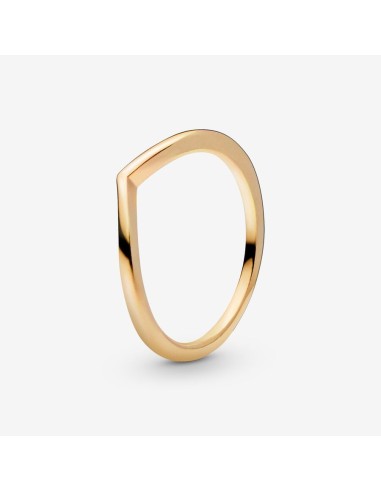 PANDORA Poleret Wishbone Ring | Elegant V-Formet Design