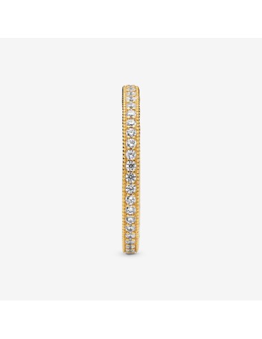 PANDORA Funklen & Hjerter Ring | Smuk Ring med Glitrende Detaljer og Hjerte