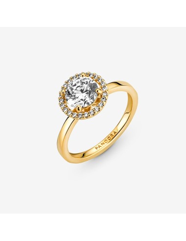 PANDORA Funklende Rund Halo Ring | Strålende Design med Pavé Detaljer