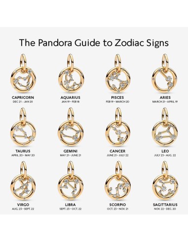 PANDORA Scorpio Zodiac Charm med Vedhæng | Udtryk Din Intensitet