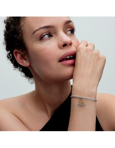 Pandora To-tonet Cykel Charm | Unikt Smykke med Vedhæng