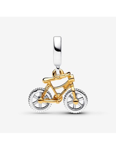 Pandora To-tonet Cykel Charm | Unikt Smykke med Vedhæng