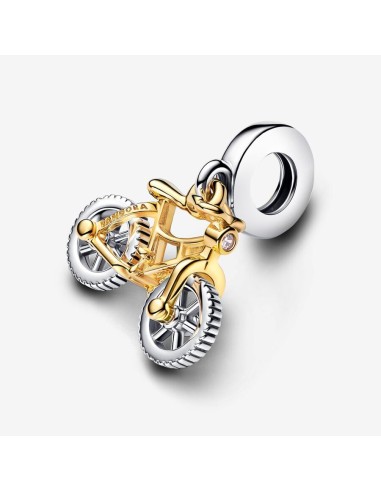 Pandora To-tonet Cykel Charm | Unikt Smykke med Vedhæng