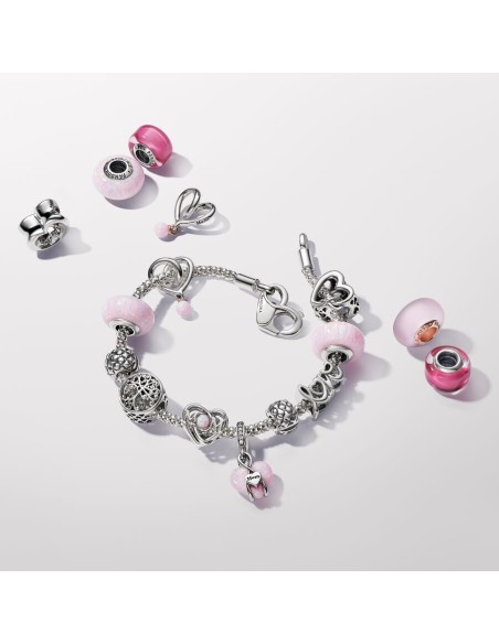 Mum Opaliserende Hjertecharm med vedhæng Mum Opaliserende Hjertecharm med vedhæng