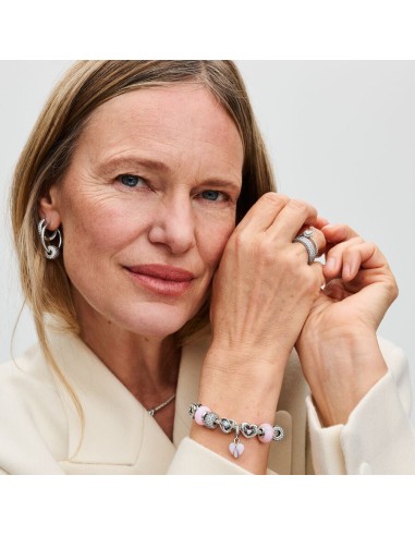 Mum Opaliserende Hjertecharm med vedhæng