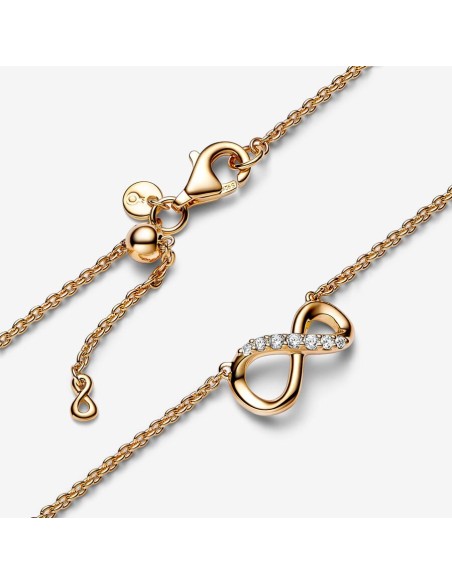 PANDORA Logo Pavé Cirkel Collier-Halskæde | Elegant og Moderne Design PANDORA Logo Pavé Cirkel Collier-Halskæde | Elegant og Moderne Design