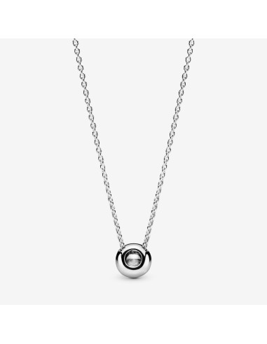 PANDORA Timeless Pavé Enkeltradet Collier-halskæde | Klassisk og Skinnende Design