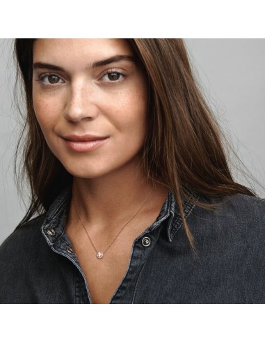 PANDORA Timeless Pavé Enkeltradet Collier-halskæde | Klassisk og Skinnende Design