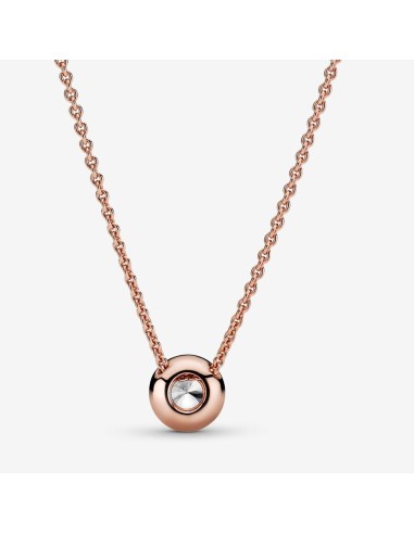 PANDORA Timeless Pavé Enkeltradet Collier-halskæde | Klassisk og Skinnende Design