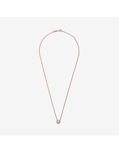 PANDORA Timeless Pavé Enkeltradet Collier-halskæde | Klassisk og Skinnende Design