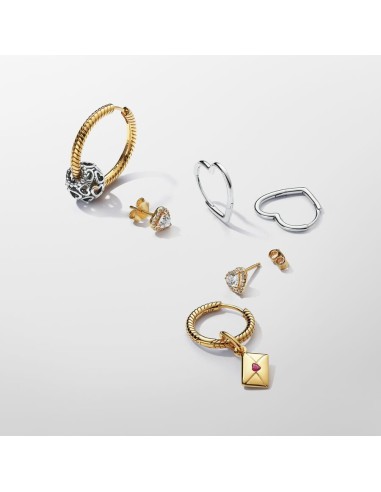 Blå Blomst Ørestikker fra Pandora | Guldsmed Hartmann