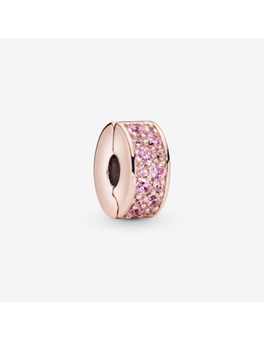 PANDORA | Pink Pavé Clip Charm