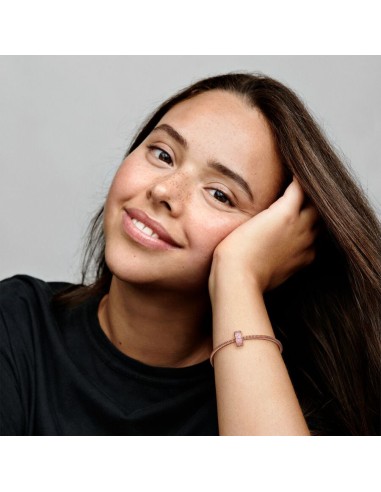 PANDORA | Pink Pavé Clip Charm