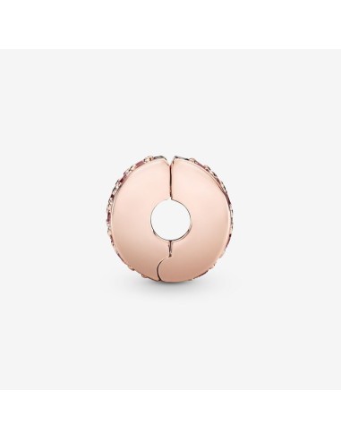 PANDORA | Pink Pavé Clip Charm