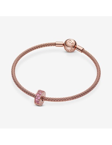 PANDORA | Pink Pavé Clip Charm
