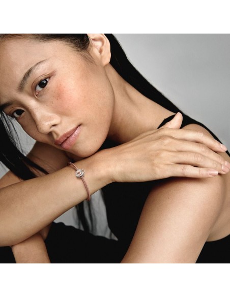 PANDORA | Totonet charm med todelte hjerter med hængelås PANDORA | Totonet charm med todelte hjerter med hængelås