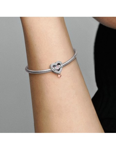 PANDORA | To-tonet åben Mor-og-Hjerte charm